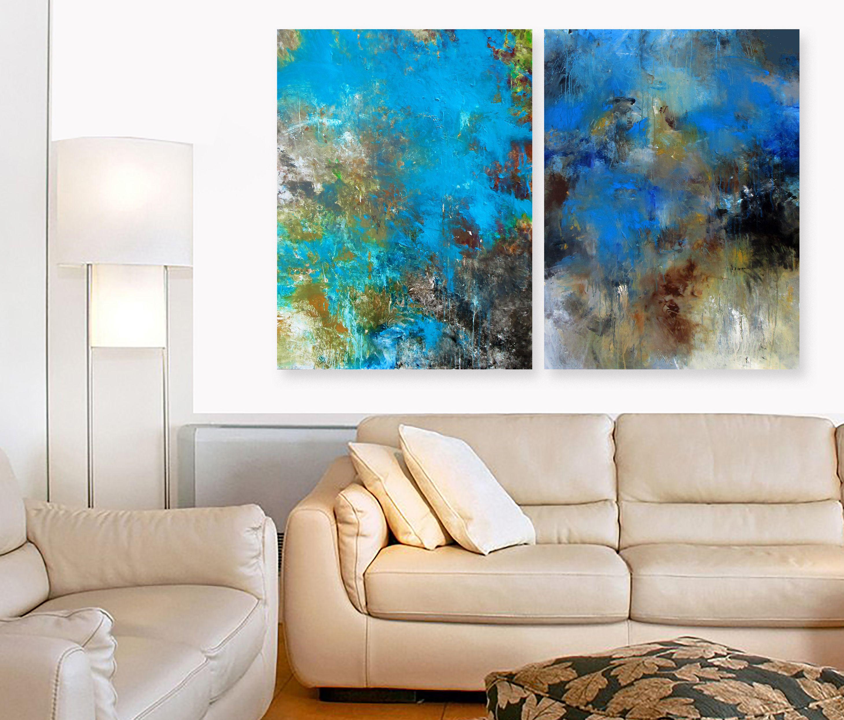 G-ds Creation I, II, Painting, Acrylic on Canvas For Sale 3