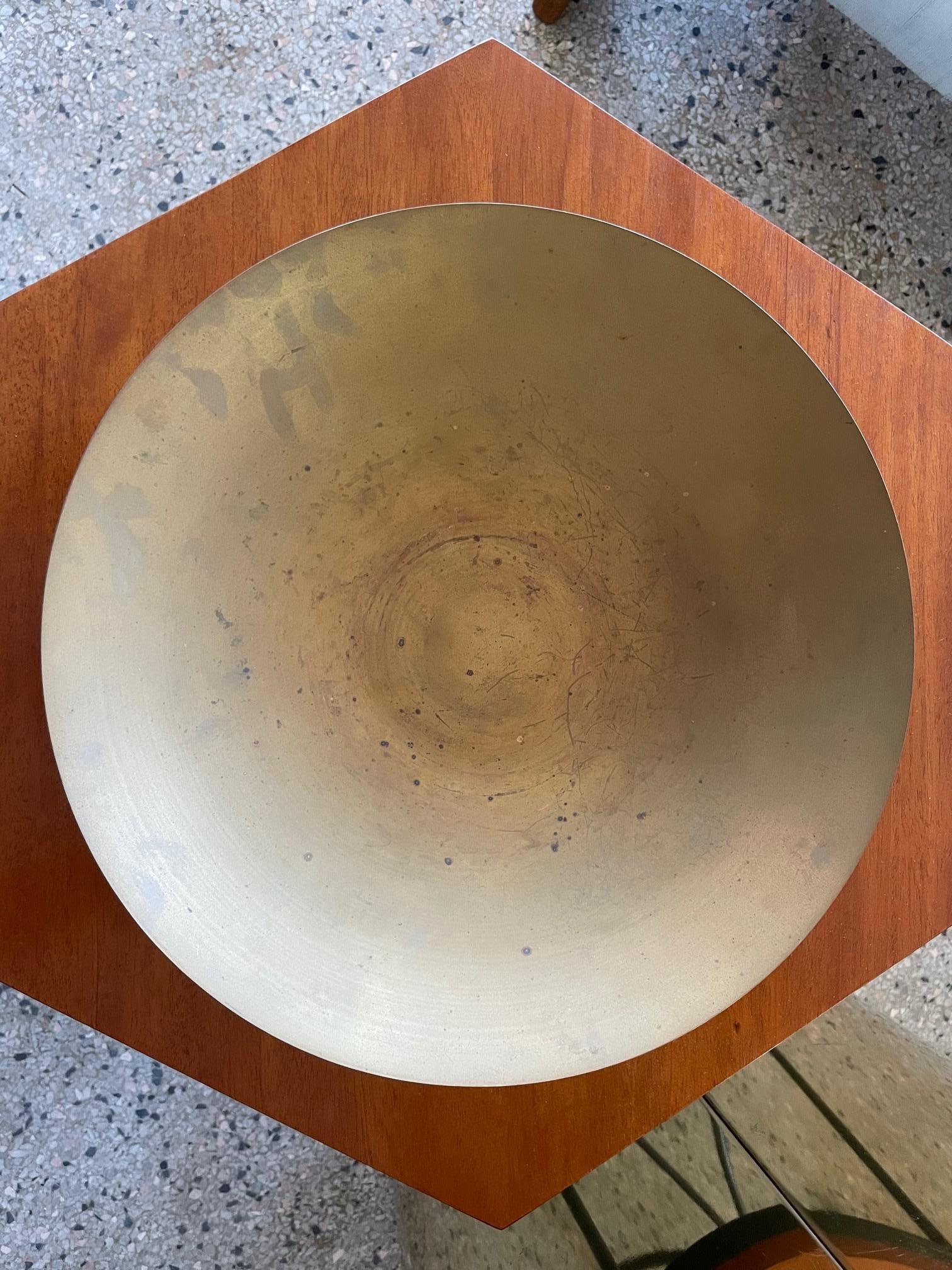 Ronald Hayes Pearson Large Brass Bowl 3