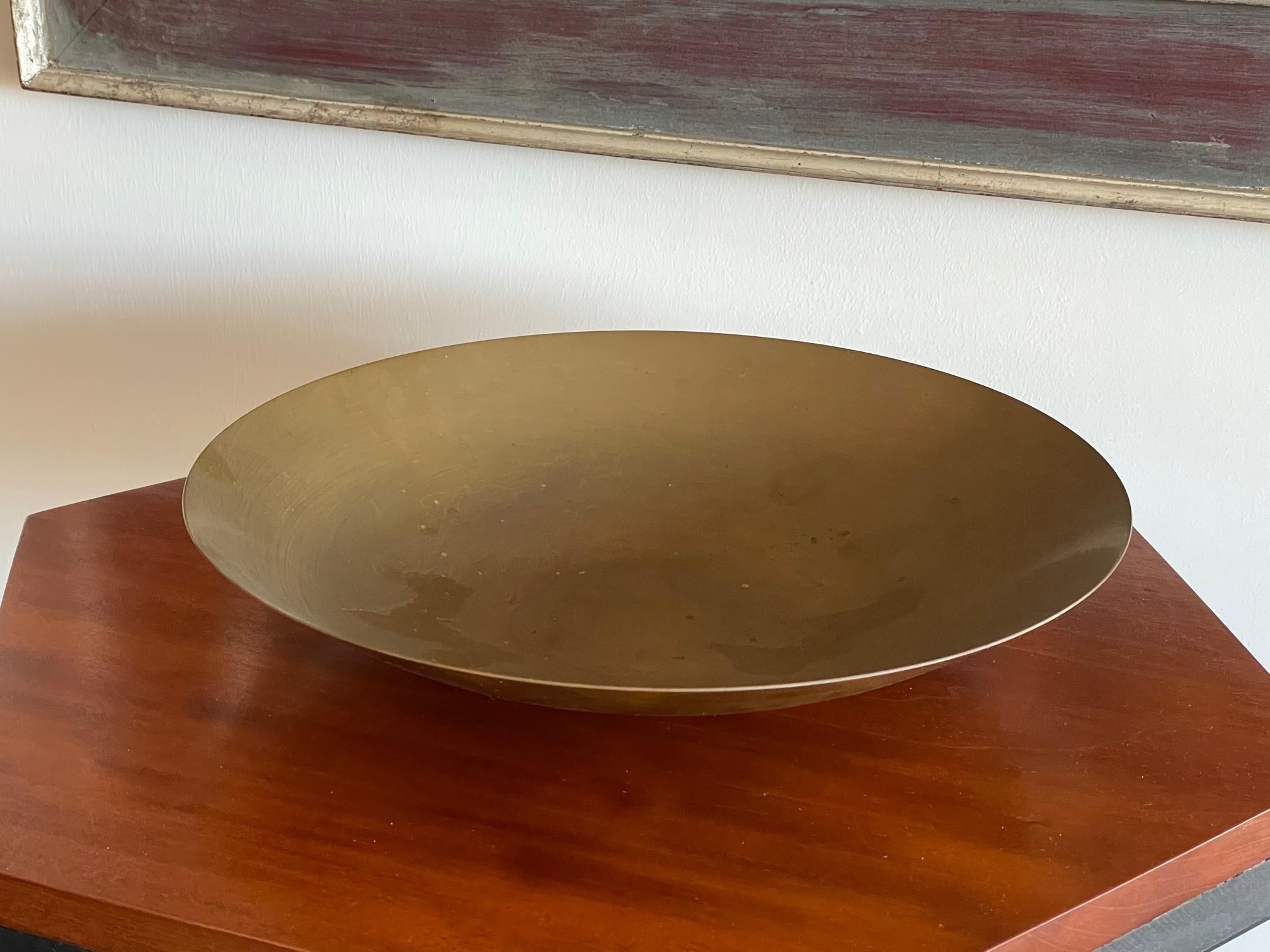 Ronald Hayes Pearson Large Brass Bowl 4