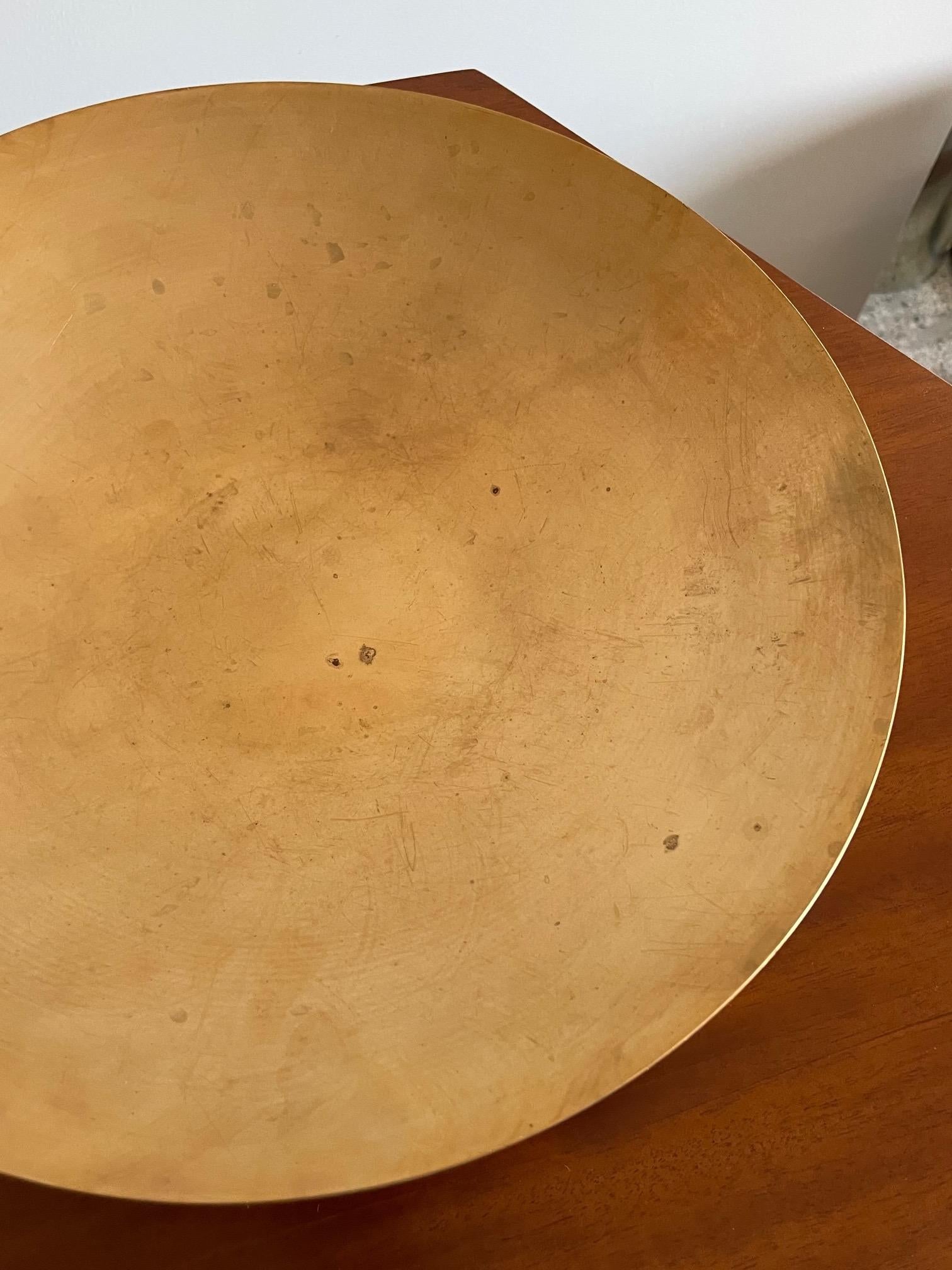 Mid-Century Modern Ronald Hayes Pearson Large Brass Bowl