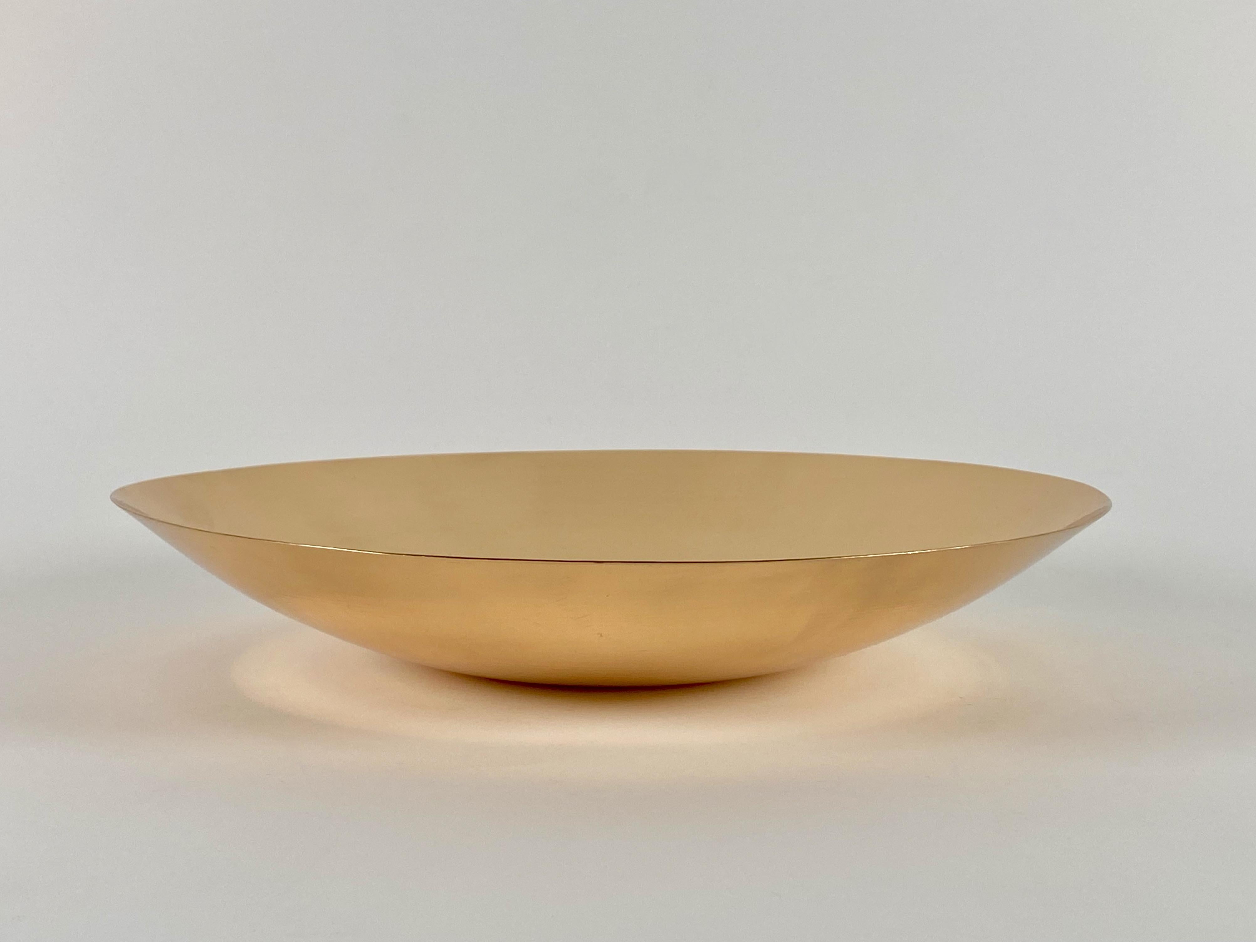Mid-Century Modern Ronald Hayes Pearson Rare Bronze Studio Turned Bowl  For Sale