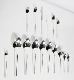 Ronald Hayes Pearson "Vision" Modernist Sterling Silver Flatware 154 Pieces