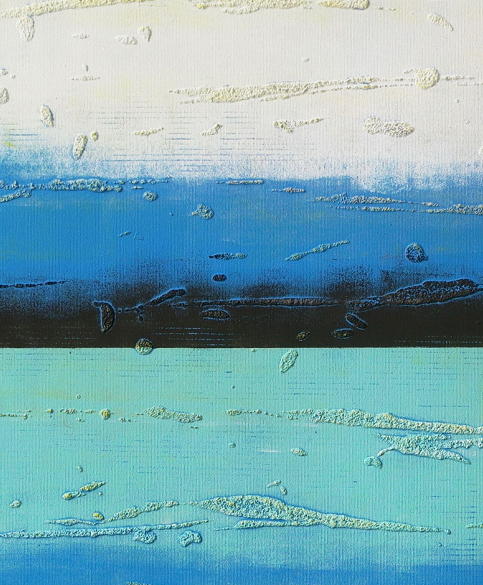 Blue Lined Landscape, Painting, Acrylic on Canvas 1