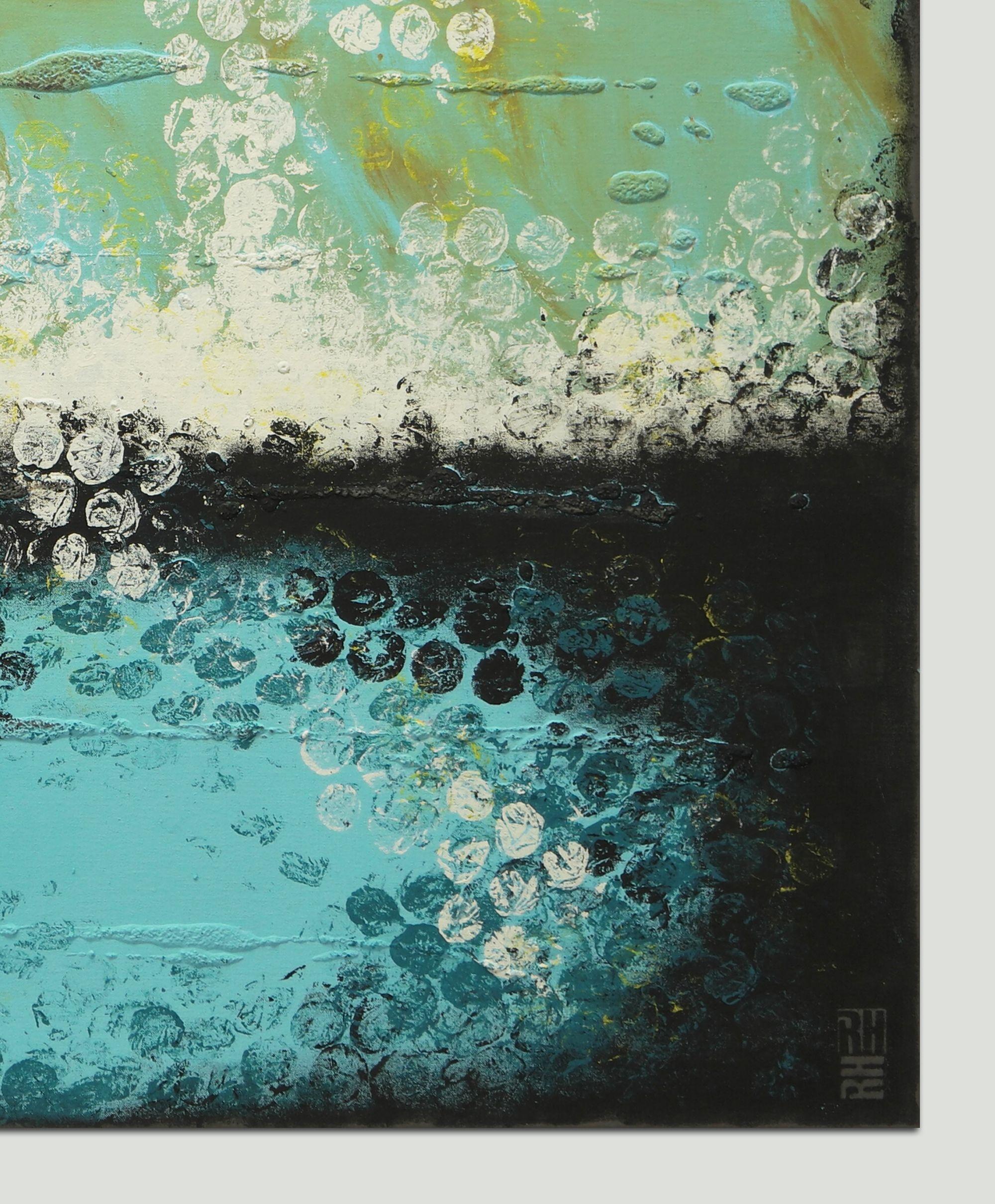 Boiling Bubbles Horizon, Painting, Acrylic on Canvas For Sale 2