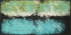 Horizon des bulles de vapeur, peinture, acrylique sur toile