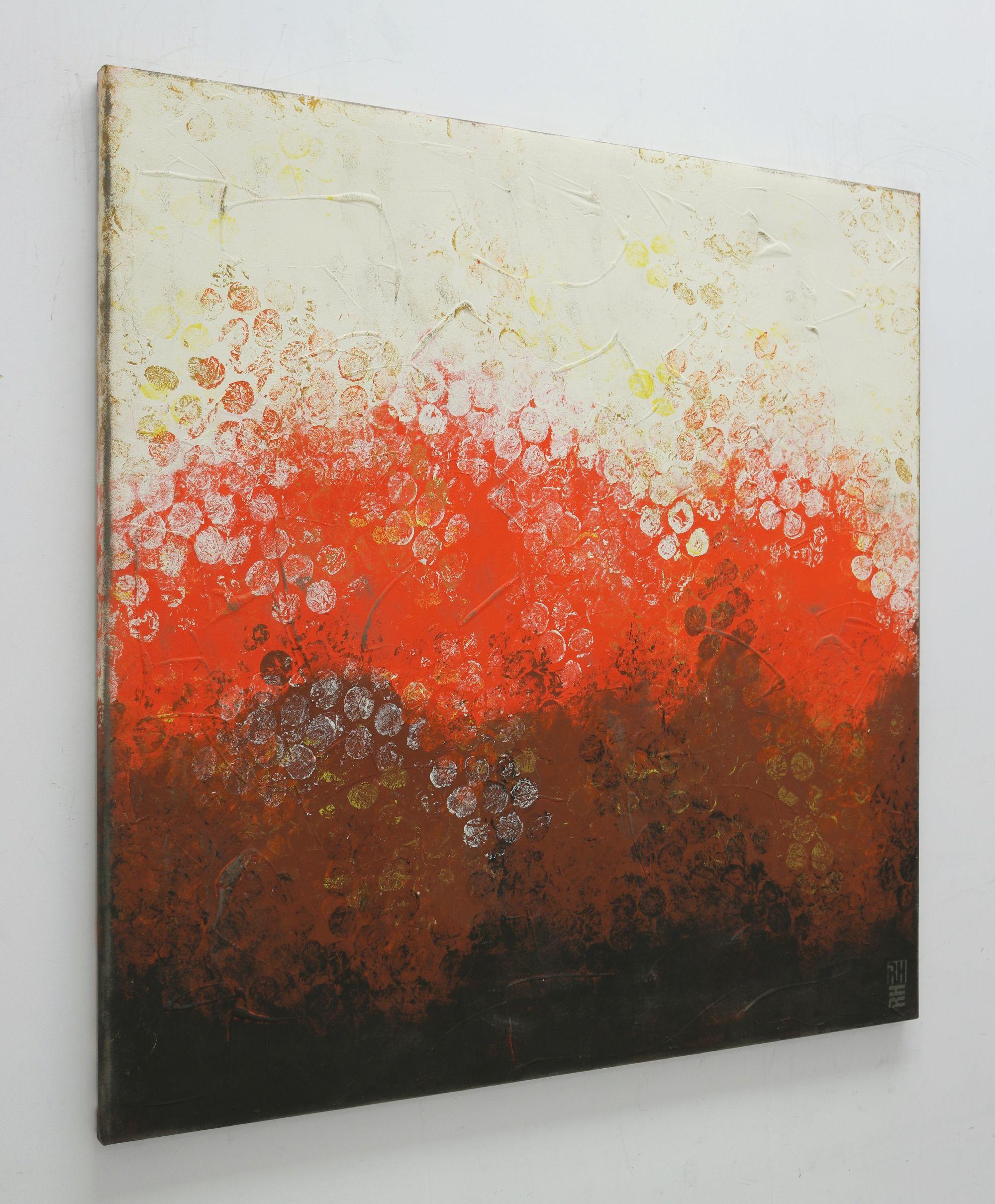 Bolle bollenti a sud, Pittura, Acrilico su tela - Painting Astratto di Ronald Hunter
