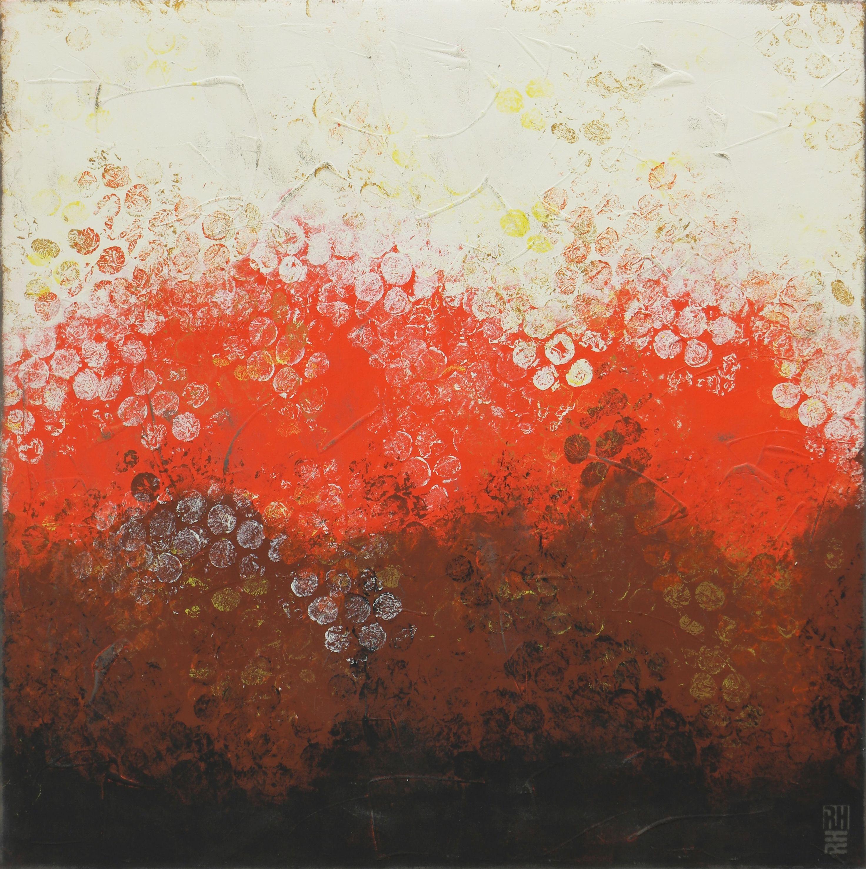 Abstract Painting di Ronald Hunter - Bolle bollenti a sud, Pittura, Acrilico su tela