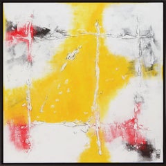 Il mio quadrato giallo - Cornice inclusa, Pittura, Acrilico su tela