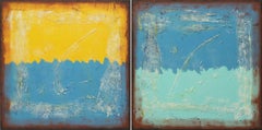 Once Twice Landscape -  Diptych, Painting, Acrylic on Canvas