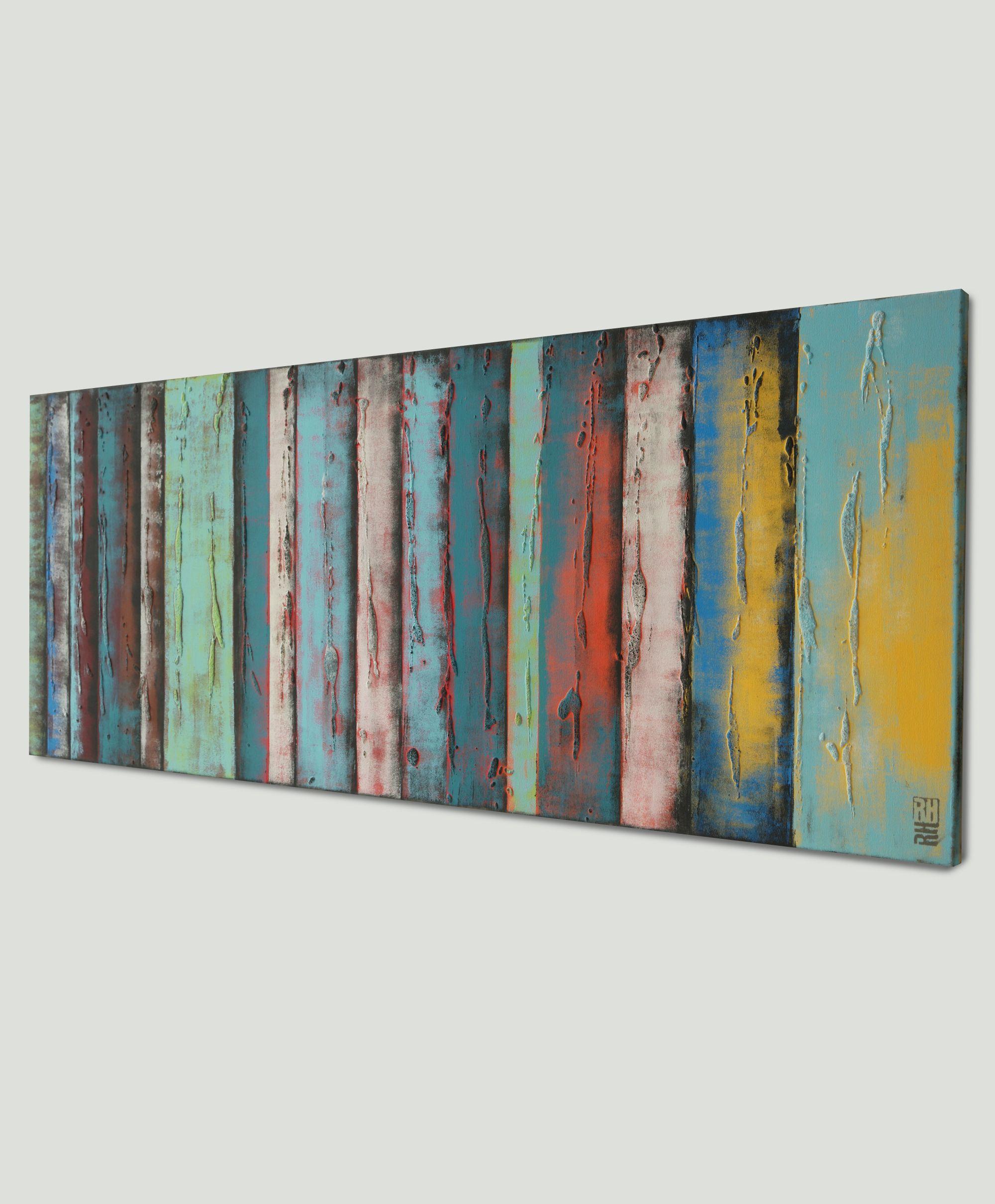 One of our favourite artworks is the ΓÇÿPanelsΓÇÖ serie, this idea came from a huge table Ronald used to work on with large wooden panels. Through multiple layers of paint and texture he aims to create a sense of depth ΓÇô there is always something