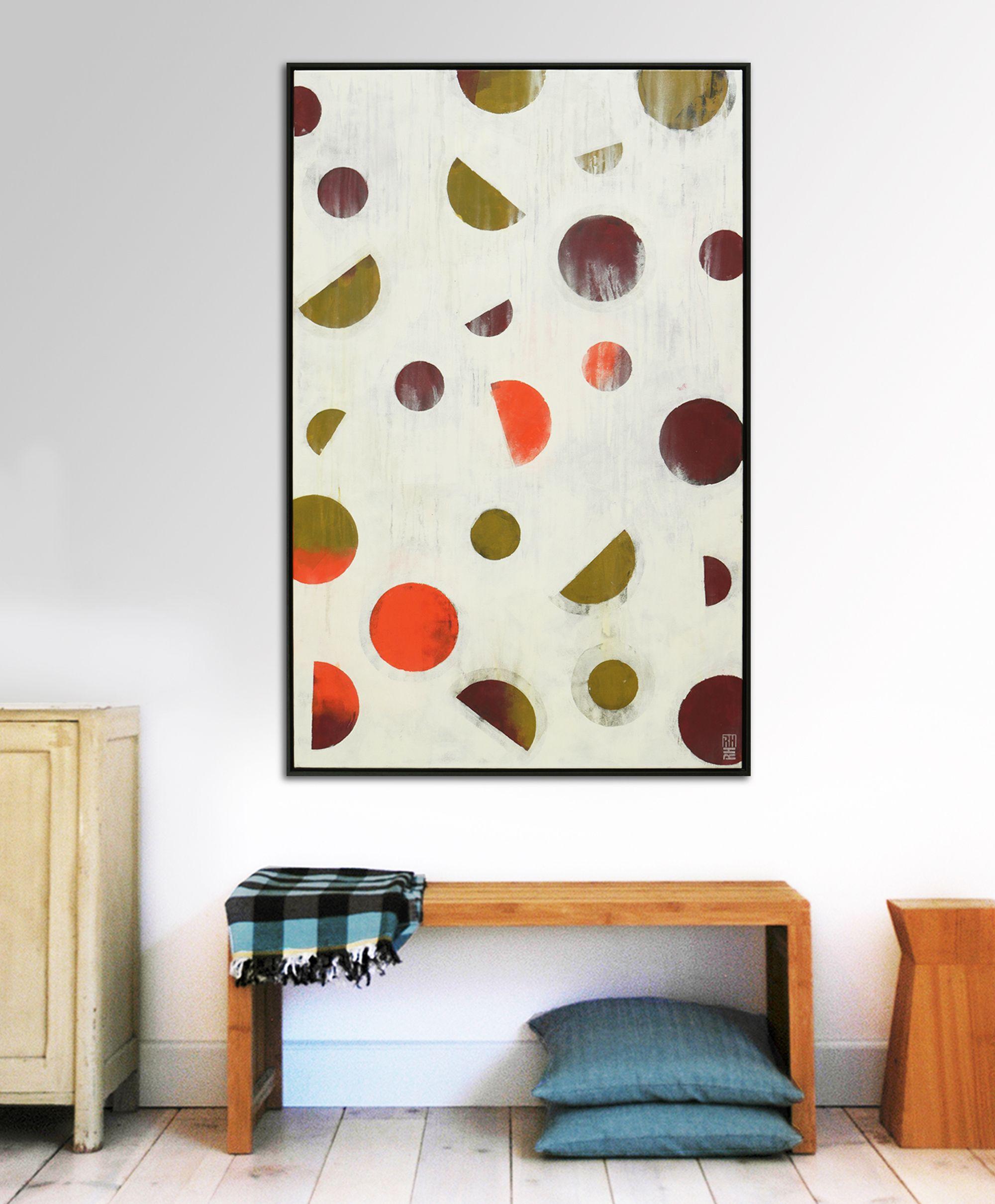 Particelle calde, Pittura, Acrilico su tela - Painting di Ronald Hunter