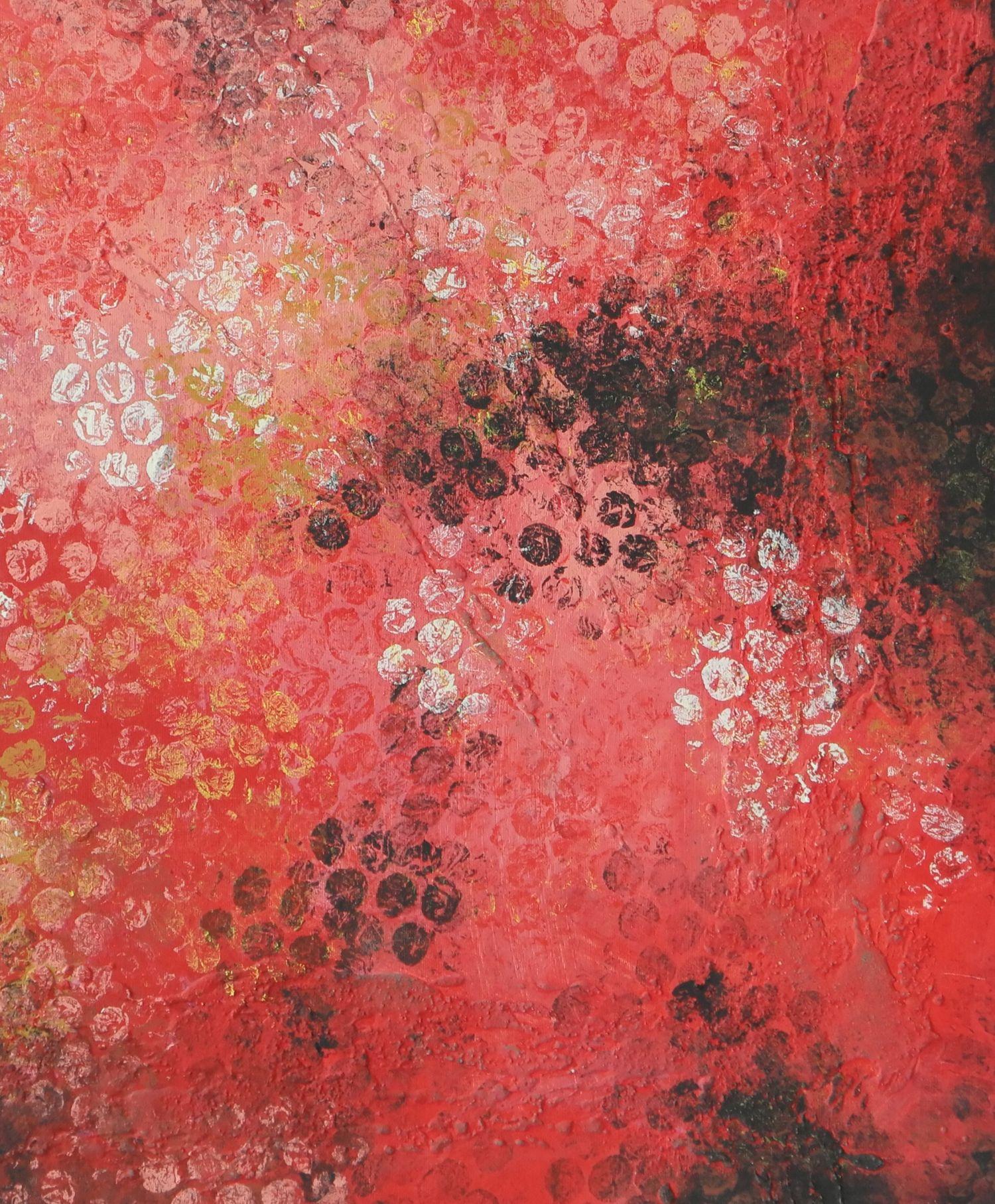 acrylic bubbles painting