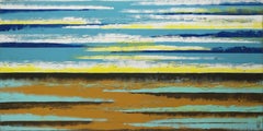 Paesaggio vista mare XL, Pittura, Acrilico su tela