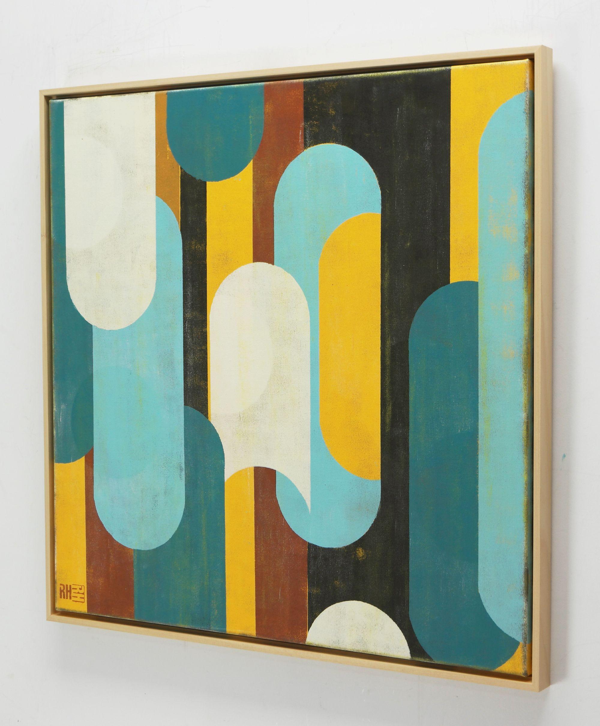 Traffico giallo arrugginito - Telaio incl, Quadro, Acrilico su tela - Painting Astratto di Ronald Hunter