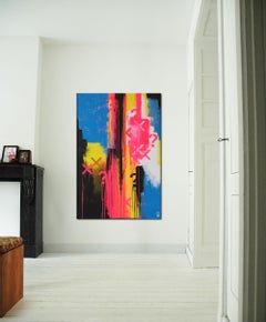 Typopop Neon, Painting, Acrylic on Canvas