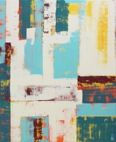 Untitled in Yellow, Painting, Acrylic on Canvas