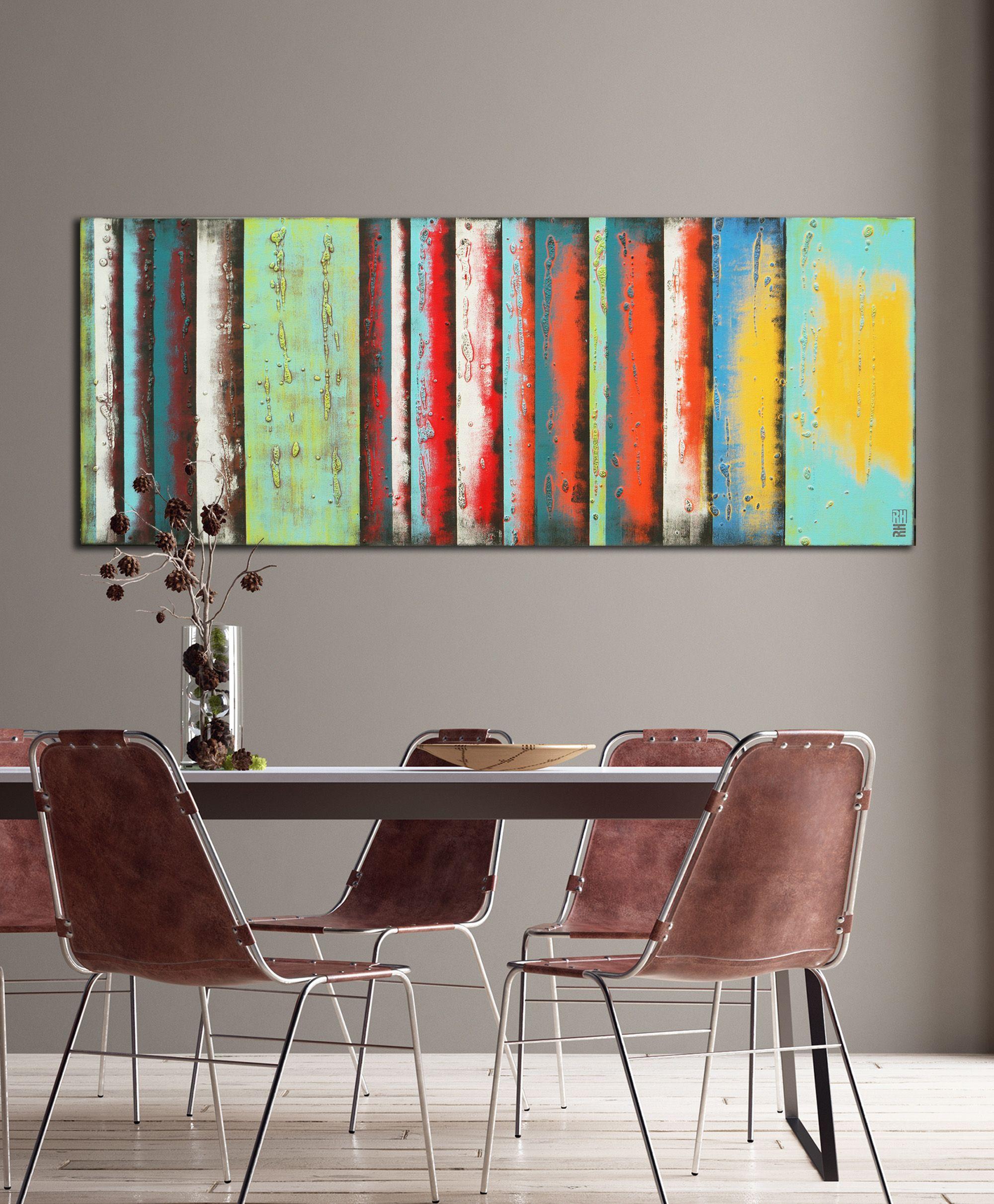Paneles amarillos, Pintura, Acrílico sobre lienzo - Painting de Ronald Hunter