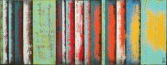 Yellow panels, Painting, Acrylic on Canvas