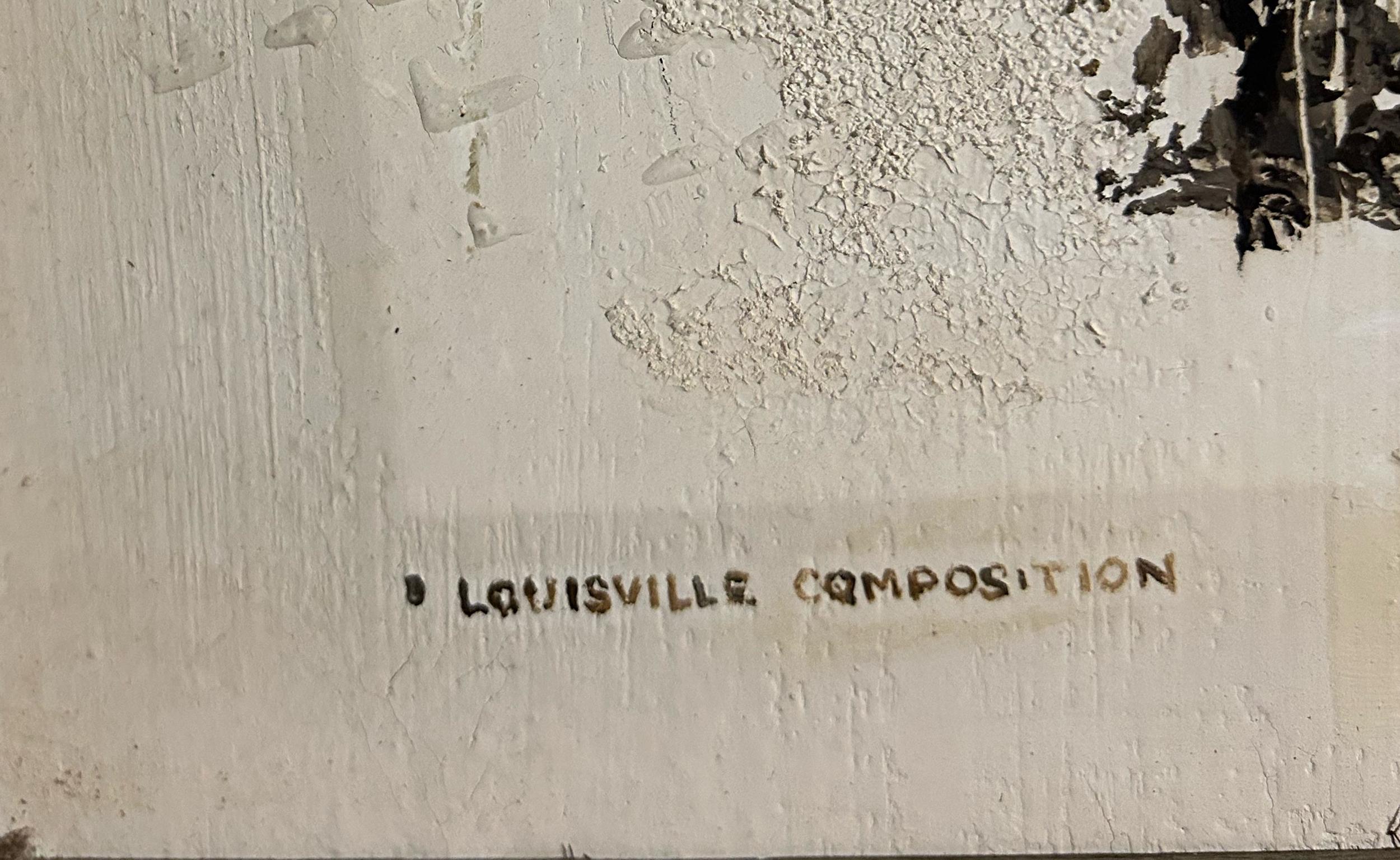 Composizione Lousville, Acrilico su masonite firmato da Ronald Julius Christensen in vendita 3