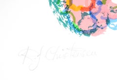 Estrellas de fuego, litografía psicodélica de Ronald Julius Christensen