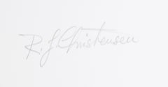 Impresiones, litografía abstracta firmada por Ronald Julius Christensen