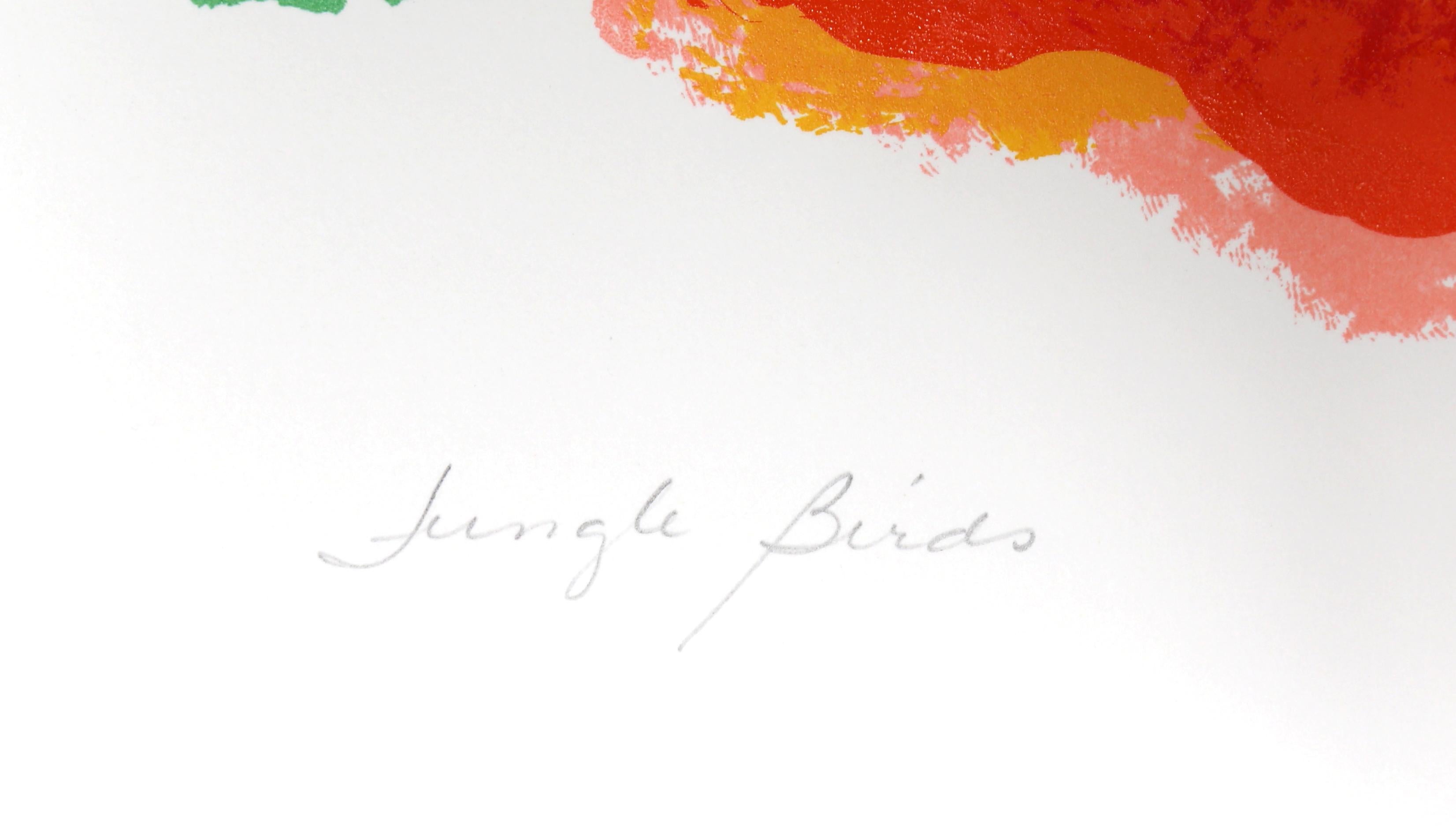 Jungle Birds, lithographie psychédélique de Ronald Julius Christensen en vente 2