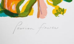 Flor de la pasión, litografía firmada por Ronald Julius Christensen