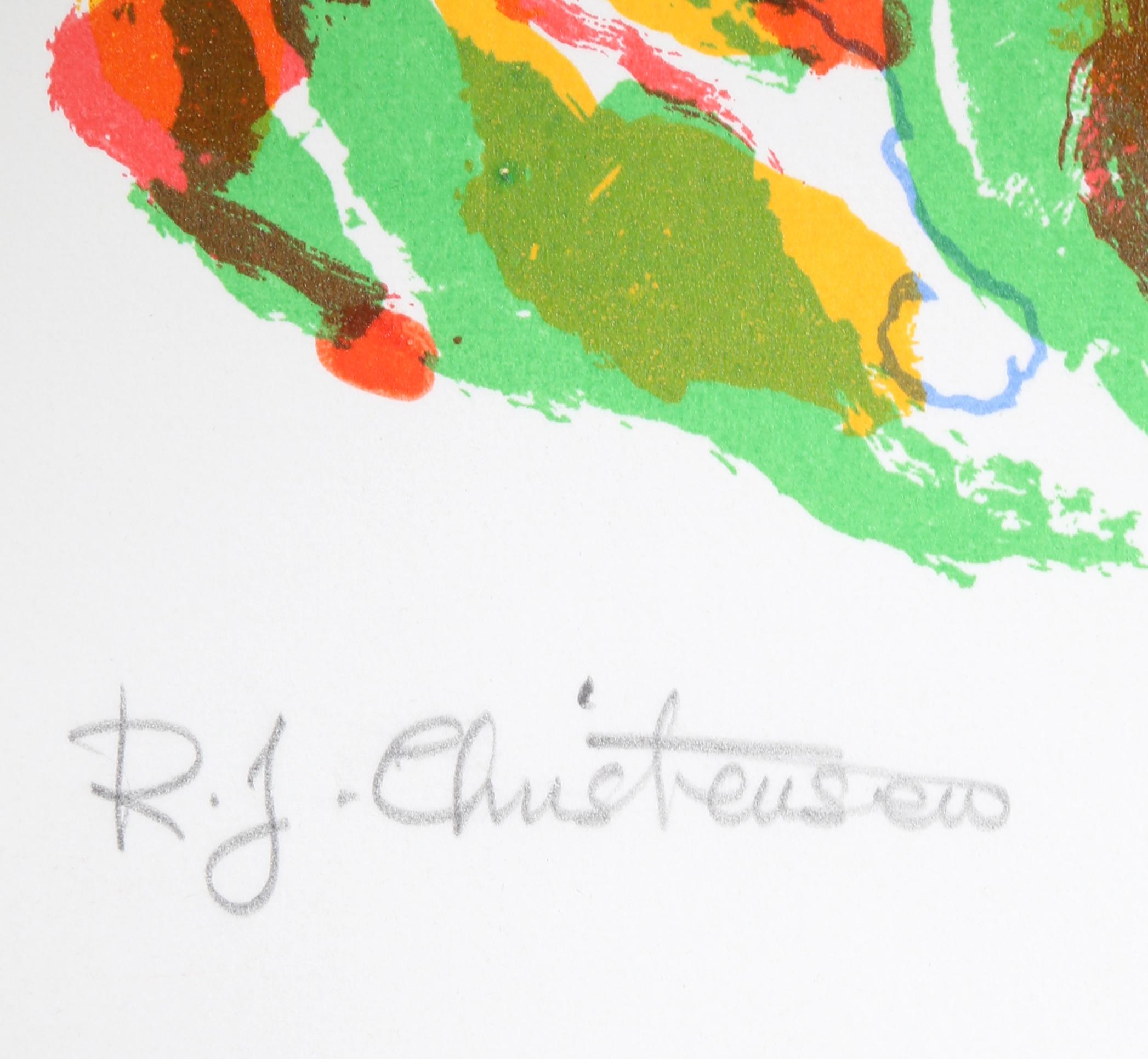 Fiori del cielo, litografia firmata da Ronald Julius Christensen in vendita 1