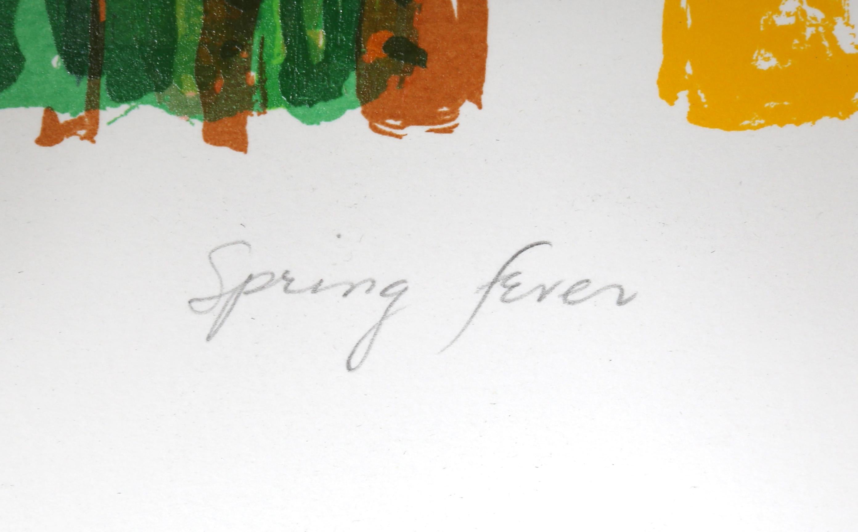 Spring Fever, Psychedelic Lithograph by Ronald Julius Christensen For Sale 1