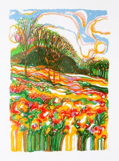 Spring Fever, psychedelische Lithographie von Ronald Julius Christensen