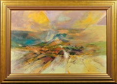 Valley Glide. Original Modern British Painting. Landscape. Mid-20th Century.1968