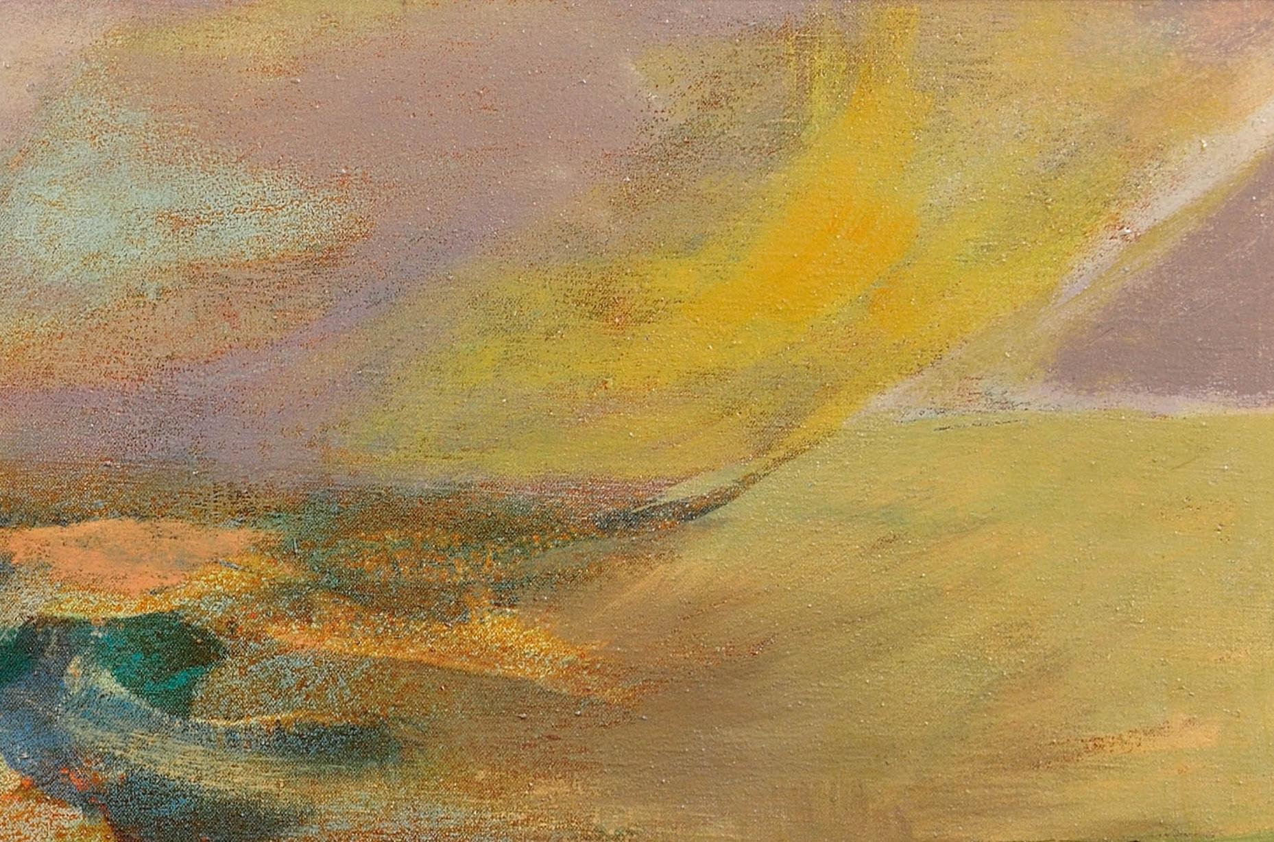 Valley Glide. Original Modern British Painting. Landscape. Mid-20th Century.1968 5