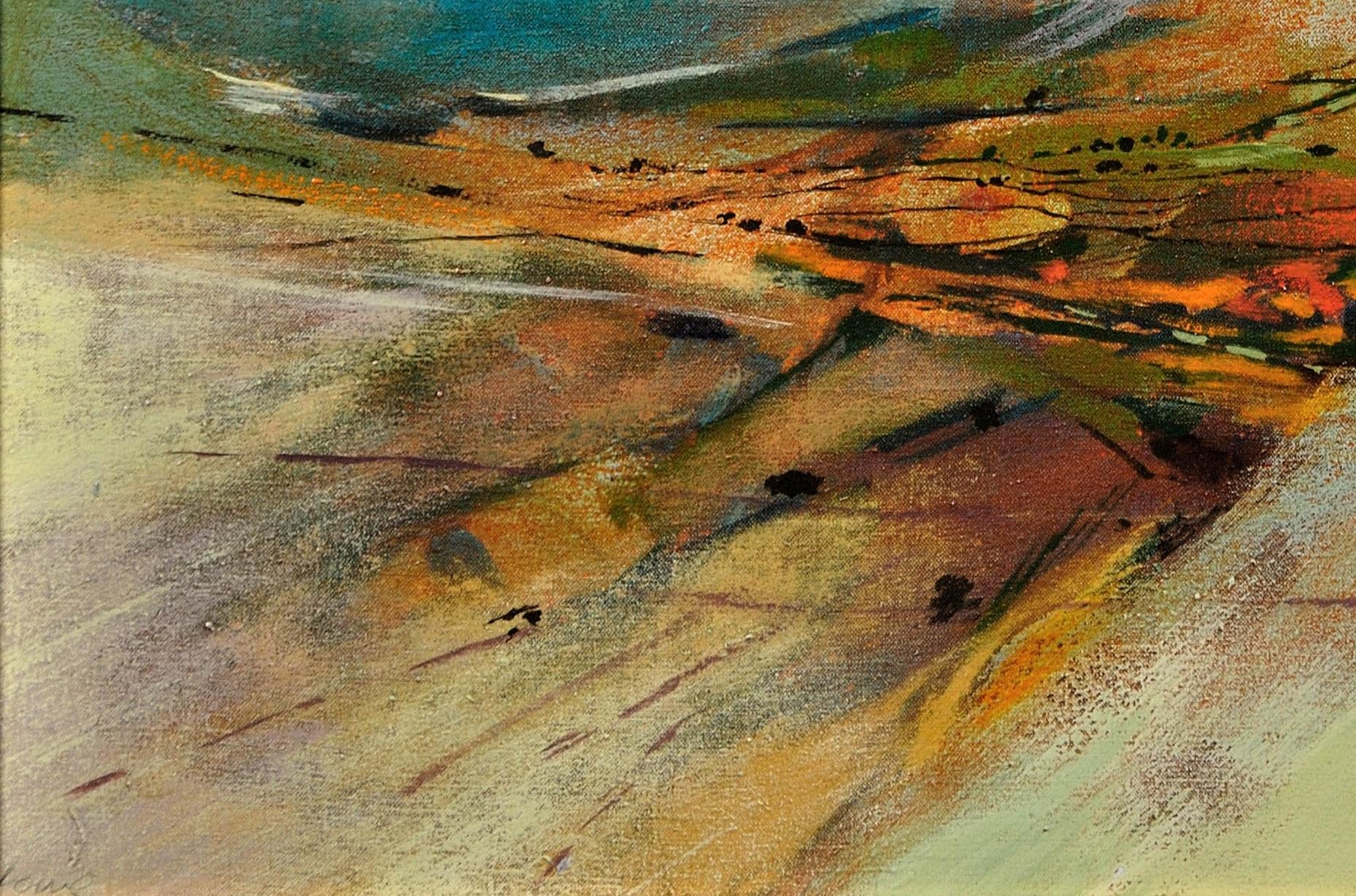 Valley Glide. Original Modern British Painting. Landscape. Mid-20th Century.1968 6