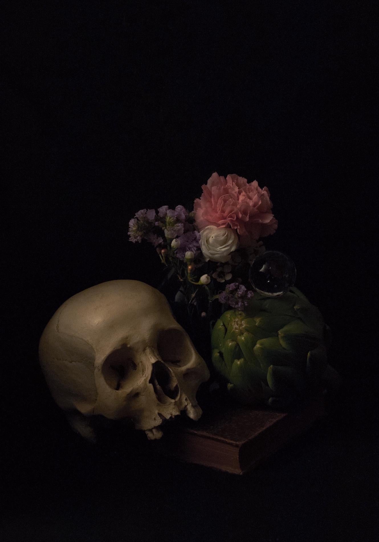 Omnia Vanitas No.6 di Ronald Martinez - Fotografia d'autore, natura morta, teschio