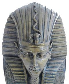 Egyptian Head by Ronald Moll Cold Cast Bronze Sculpture