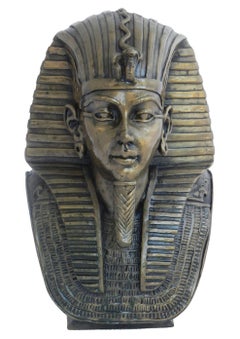 Tête d'Égypte de Ronald Moll sculpture en bronze coulé à froid
