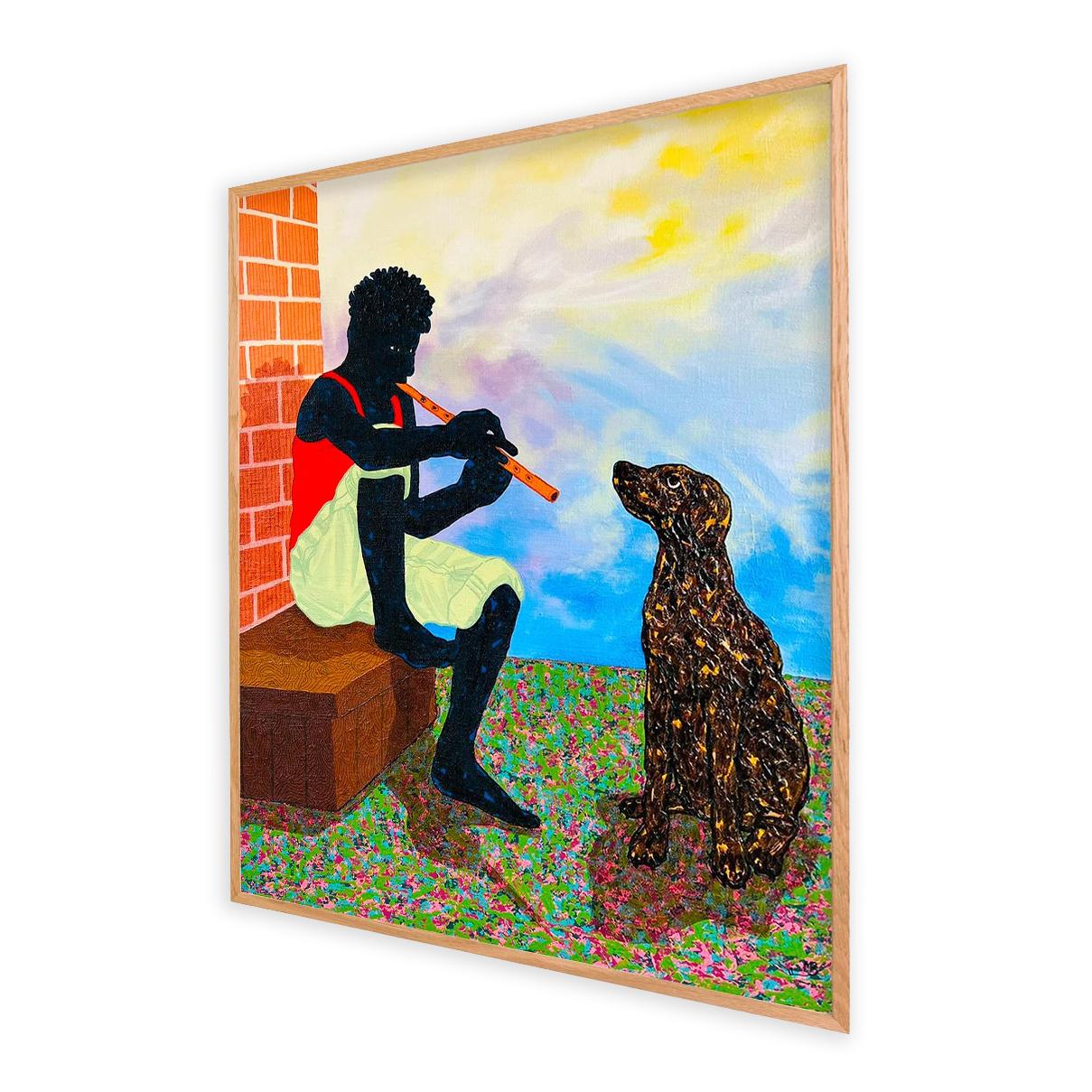 Joie et âme - Contemporain Painting par Ronald Mugabe