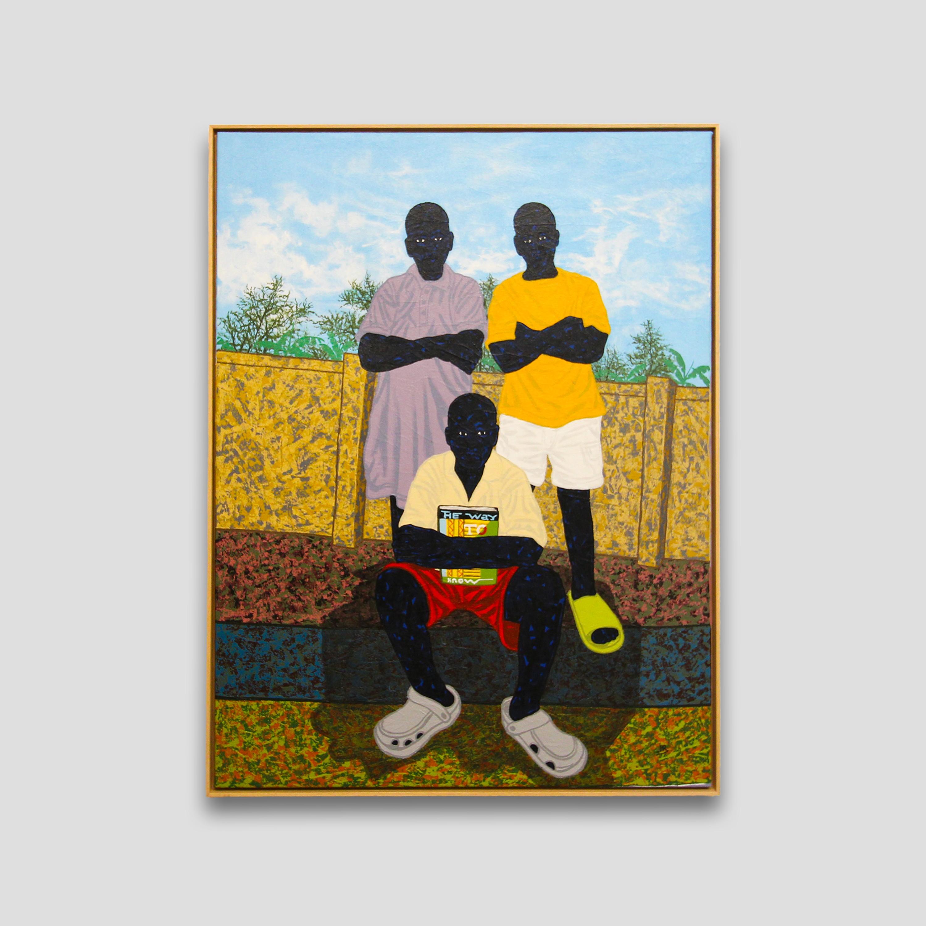 Stand for the true - Contemporary Painting by Ronald Mugabe