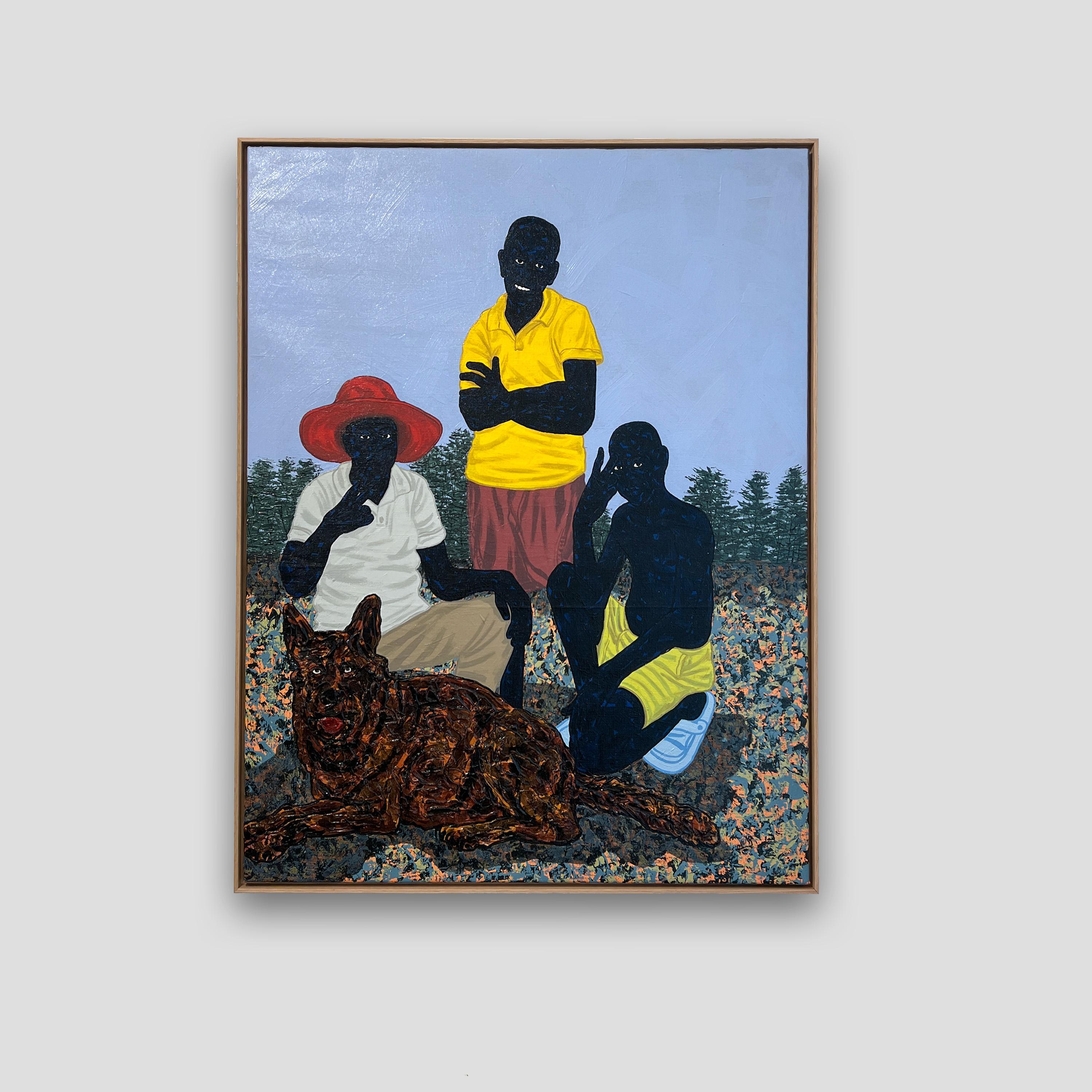 The vibe - Contemporary Painting by Ronald Mugabe
