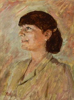 Ronald Olley (b.1923) - 20th Century Oil, Portrait of a Lady