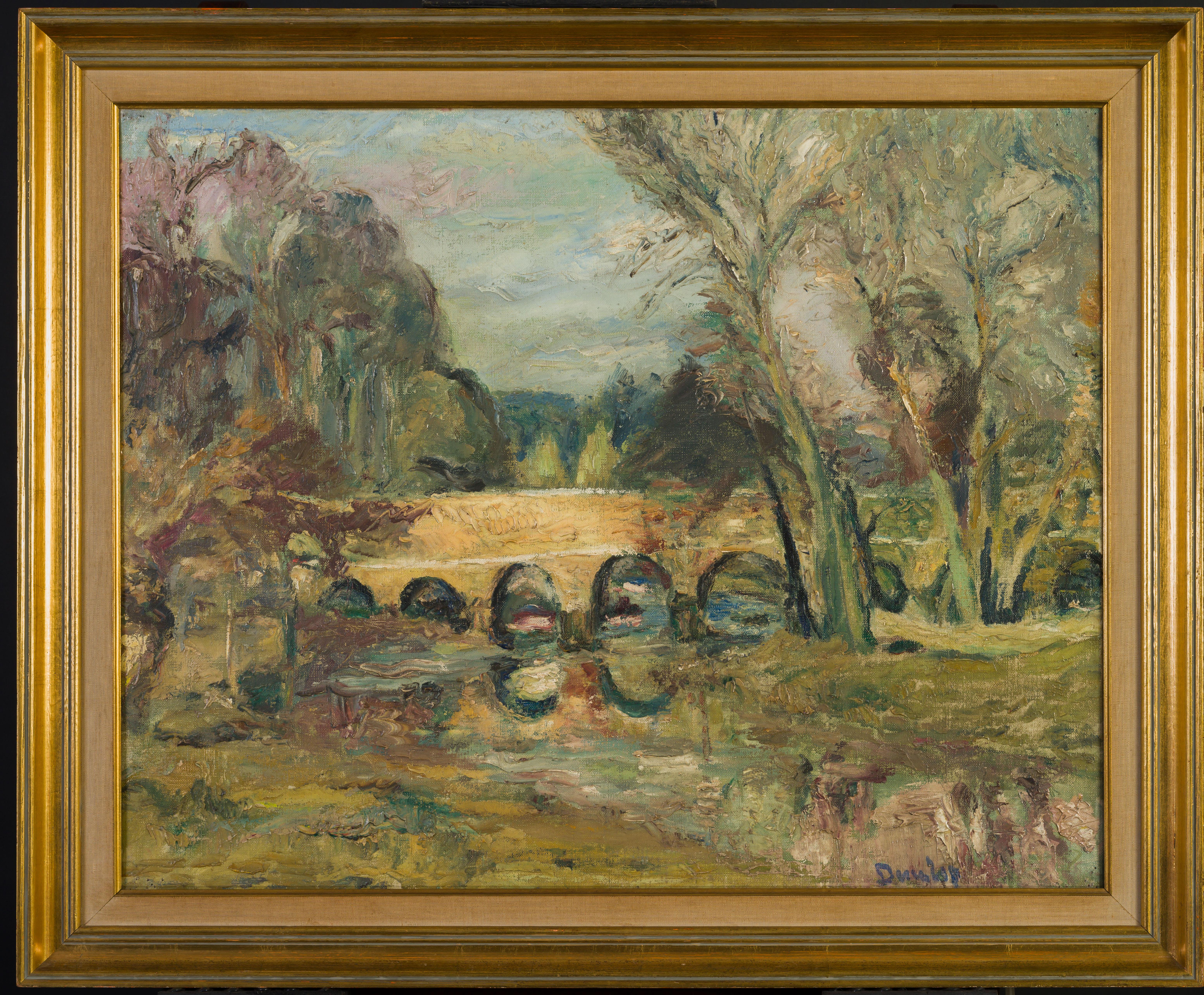 Ronald Ossary Dunlop Landscape Painting - The Bridge