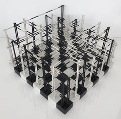 Ronald R. Brown Optical Three Dimensional Wall Sculpture, circa 1990