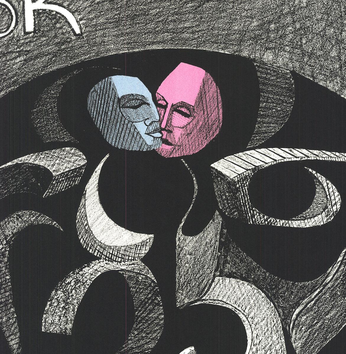 Of Masks and Man - Contemporary Print by Ronald Satock