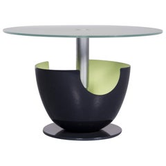 Ronald Schmitt Calimero Designer Coffee Table Purple Green Glass Table