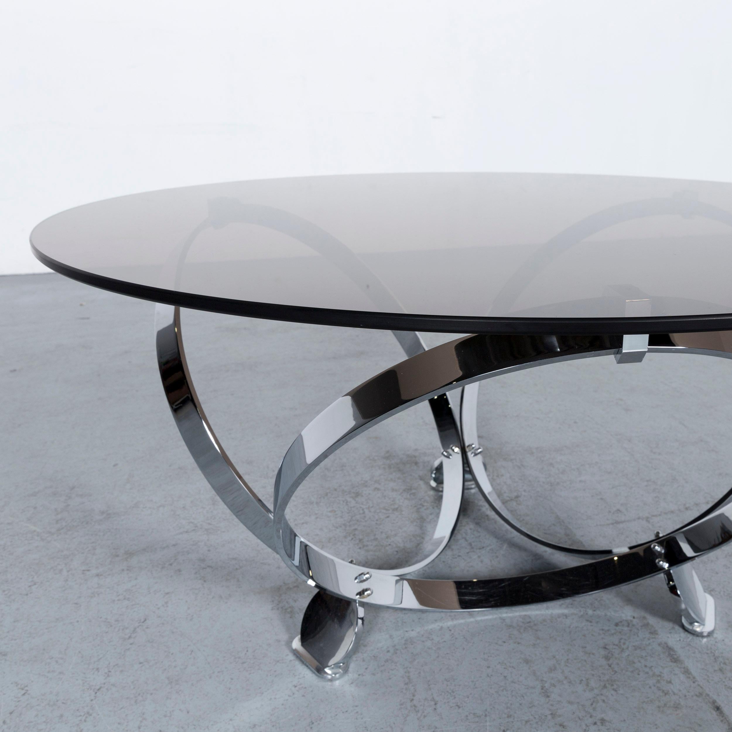silver round table