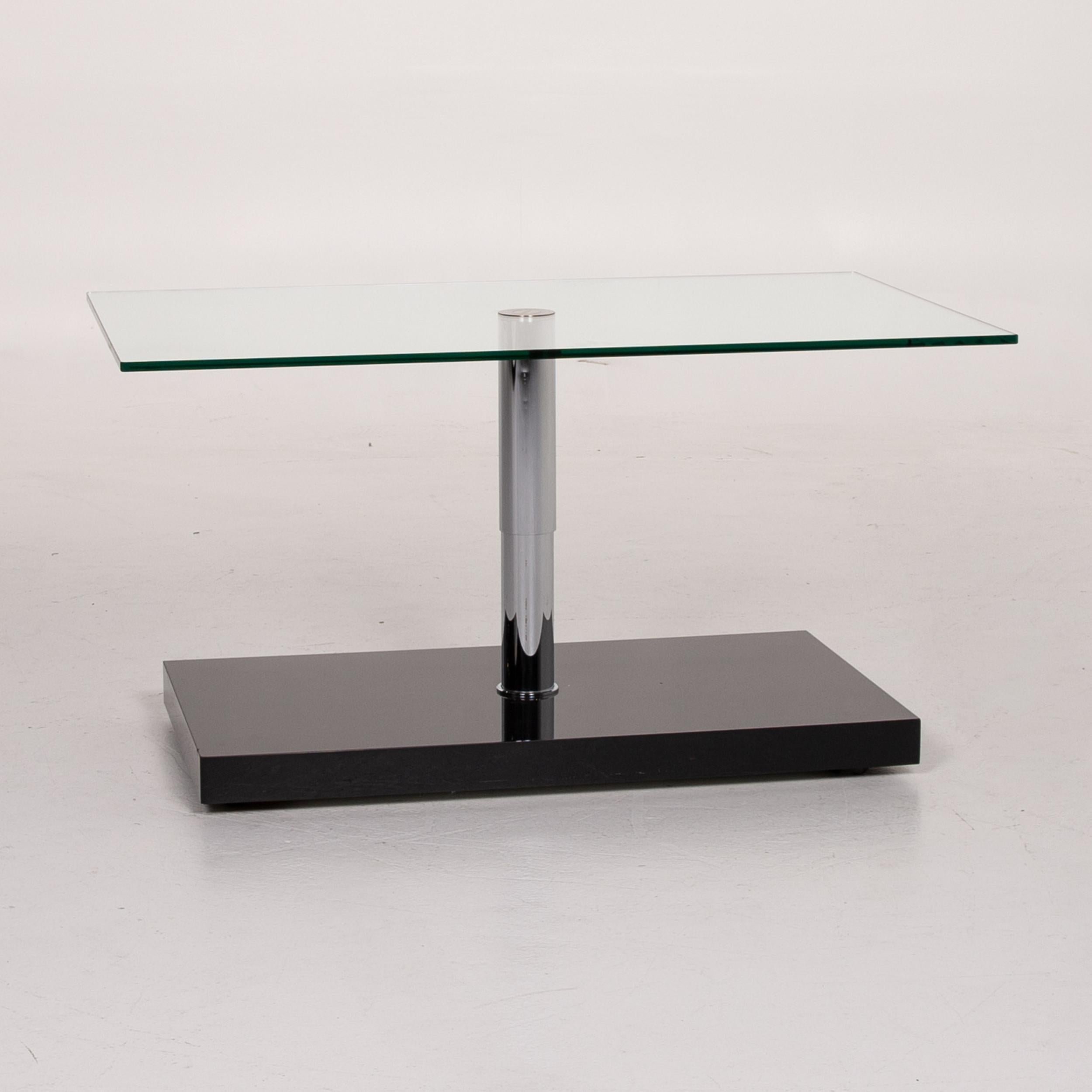 Modern Ronald Schmitt Glass Coffee Table Function Table For Sale