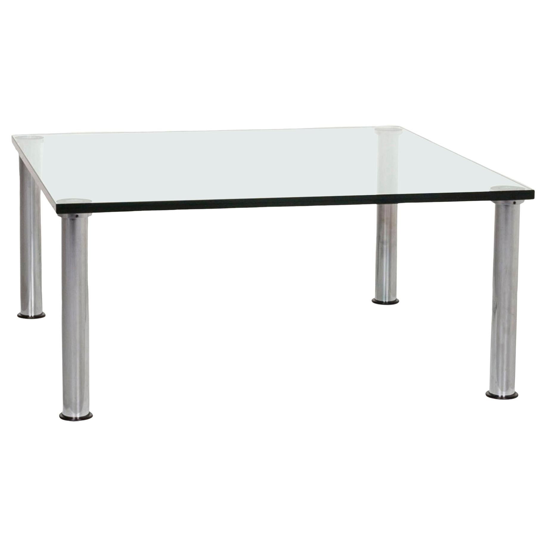 Ronald Schmitt Glass Coffee Table Silver For Sale
