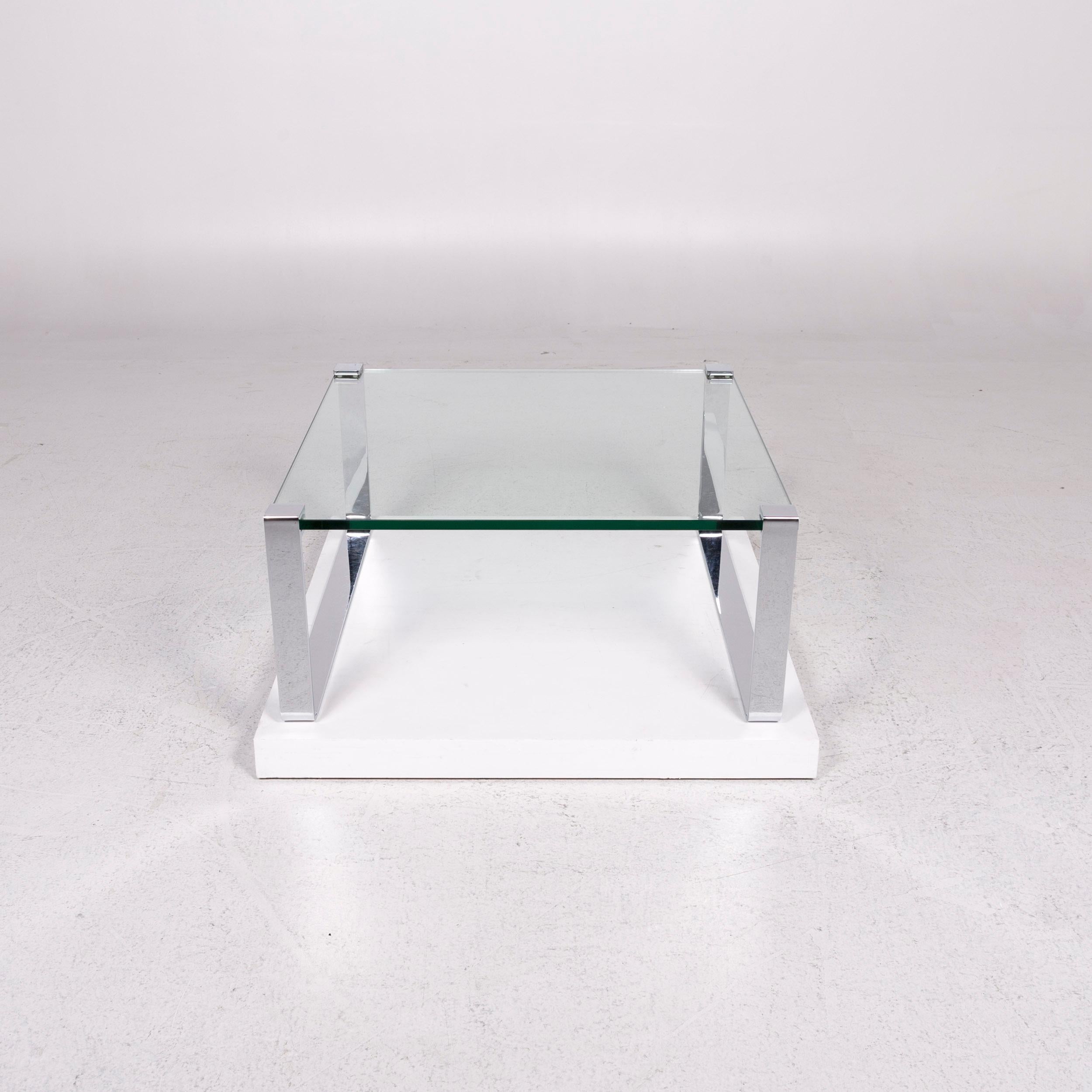 Ronald Schmitt Glass Coffee Table Silver Table 1