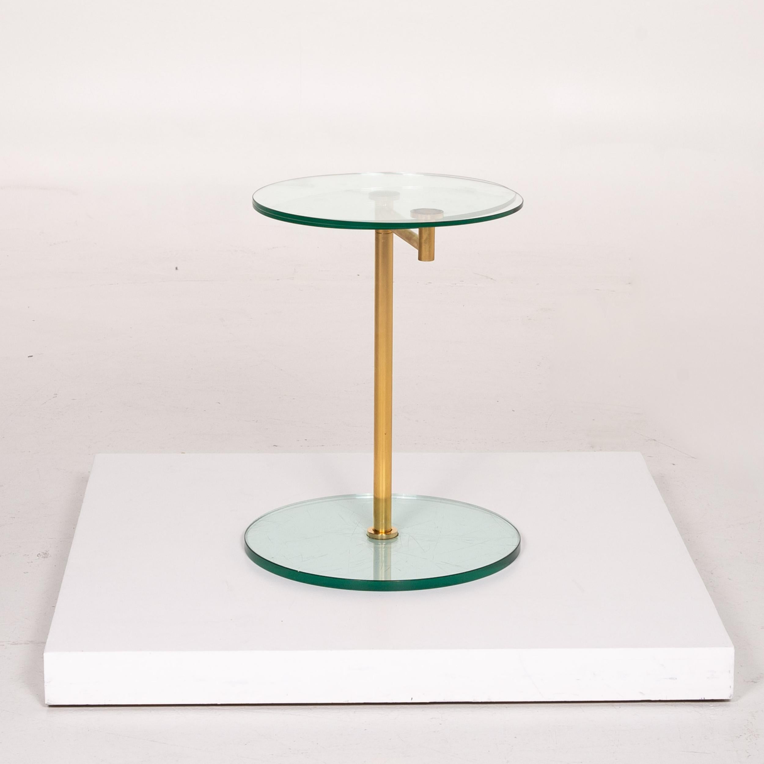Ronald Schmitt Glass Side Table Gold Function Coffee Table Adjustable Table For Sale 5