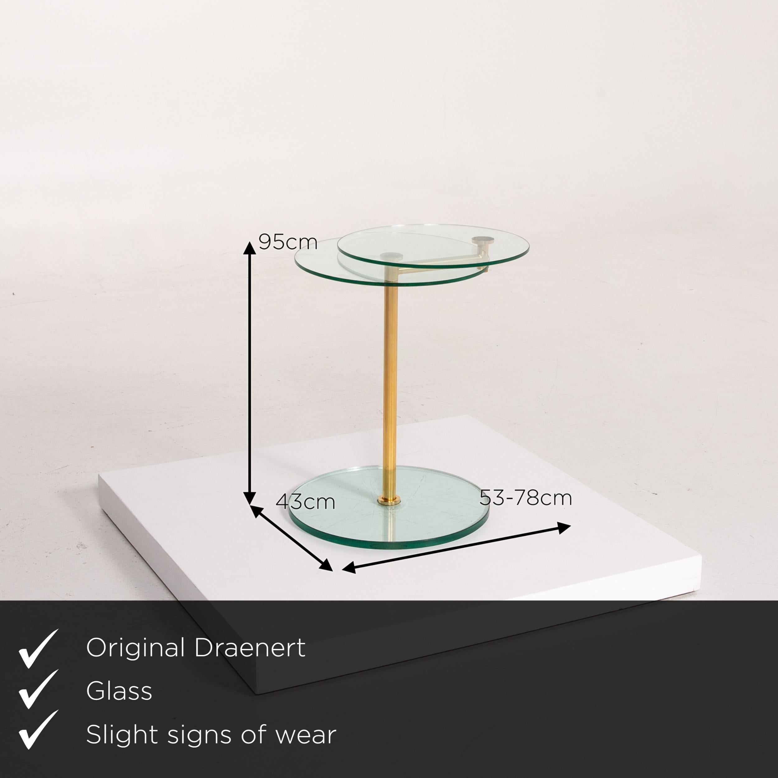 We present to you a Ronald Schmitt glass side table gold function coffee table adjustable table.

Product measurements in centimeters:

Depth 43
Width 53
Height 95.







   